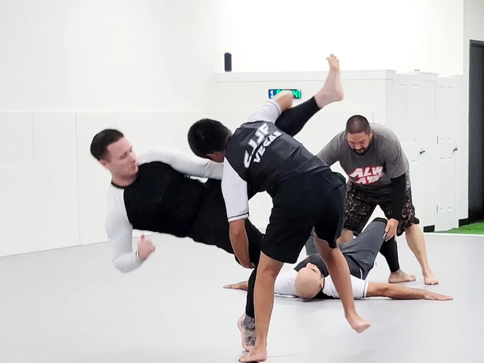 Adults training No-Gi at CJJF Las Vegas