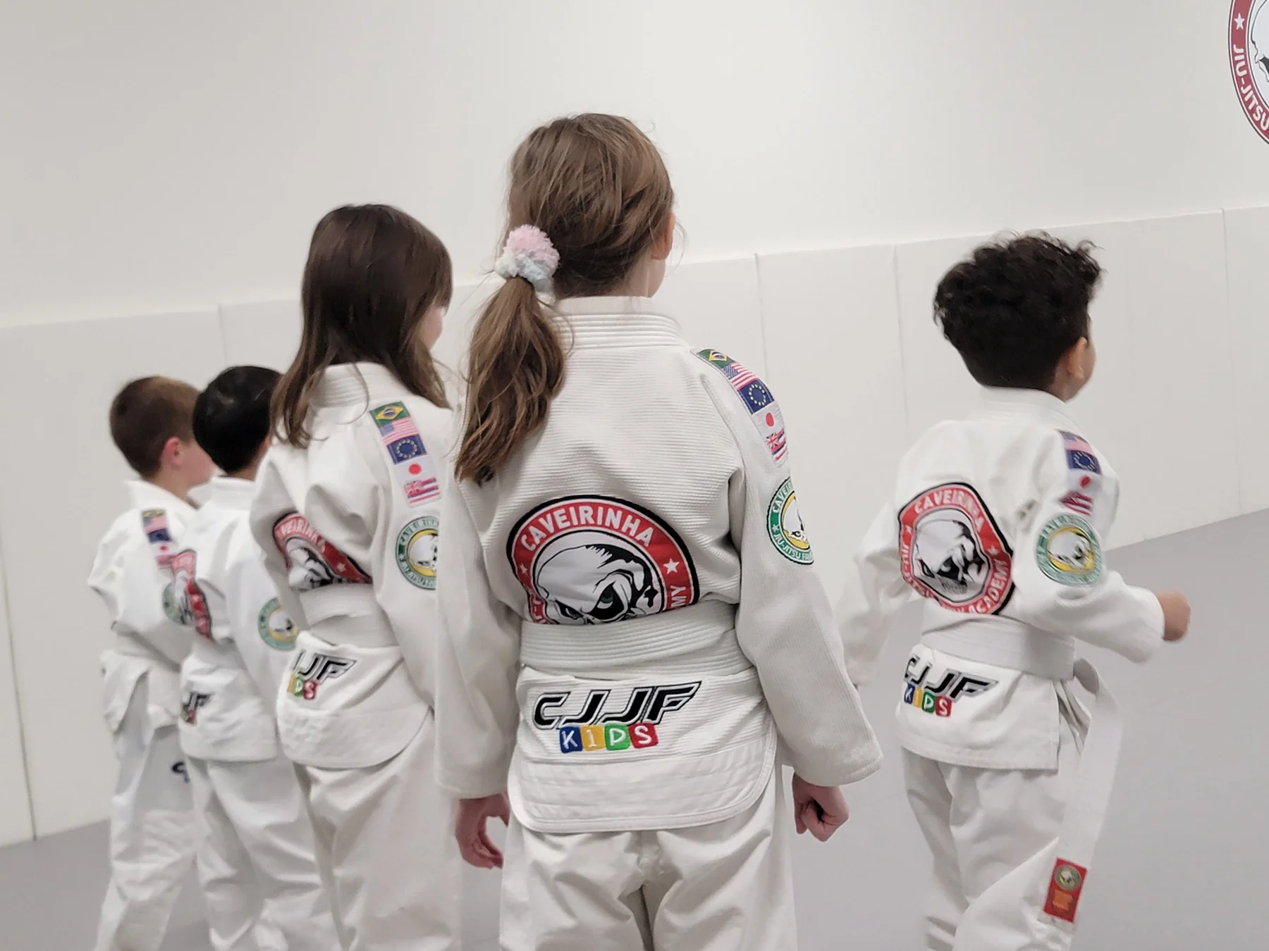 CJJF kids lined up before class