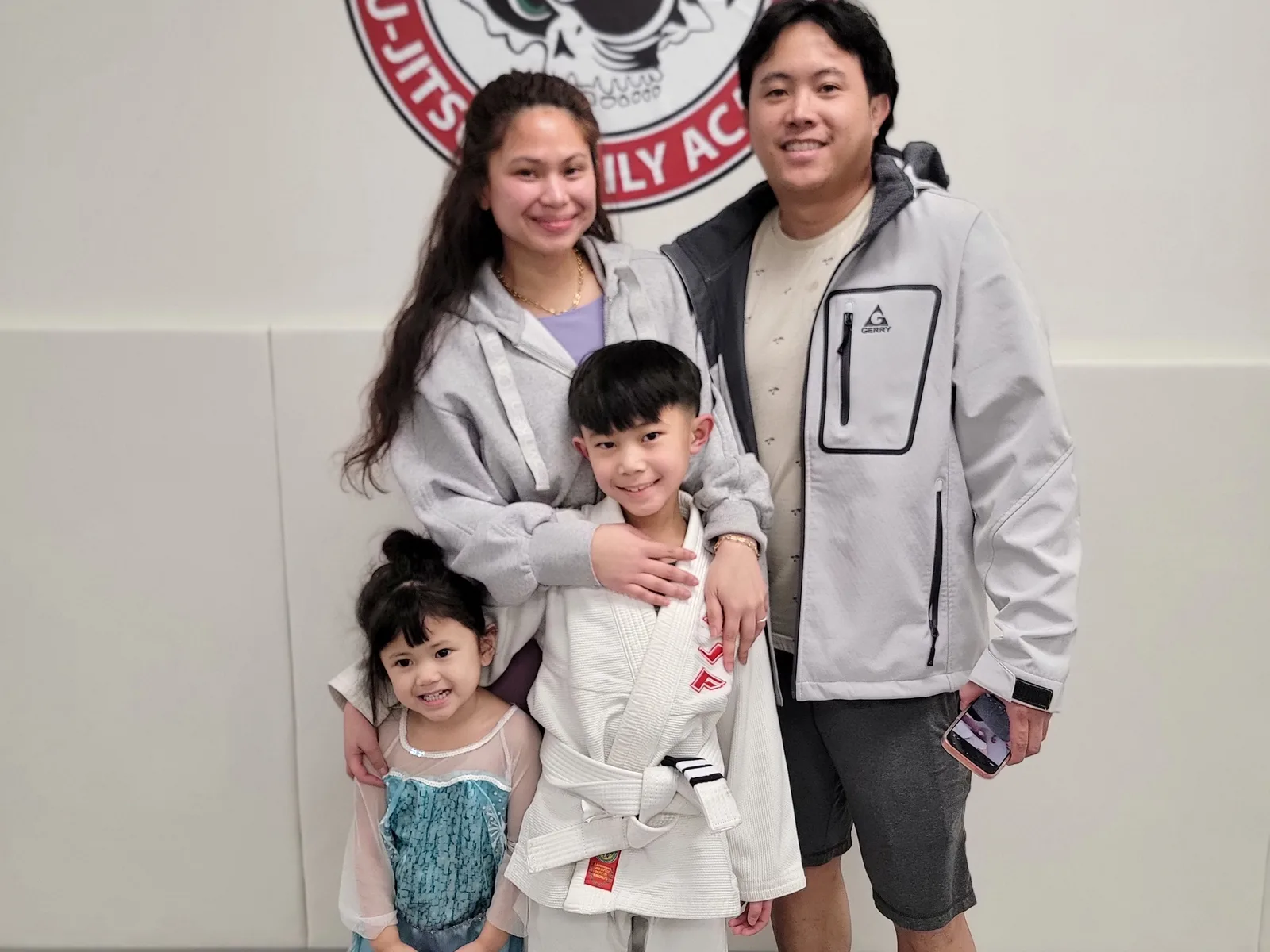 CJJF kids family photo after class