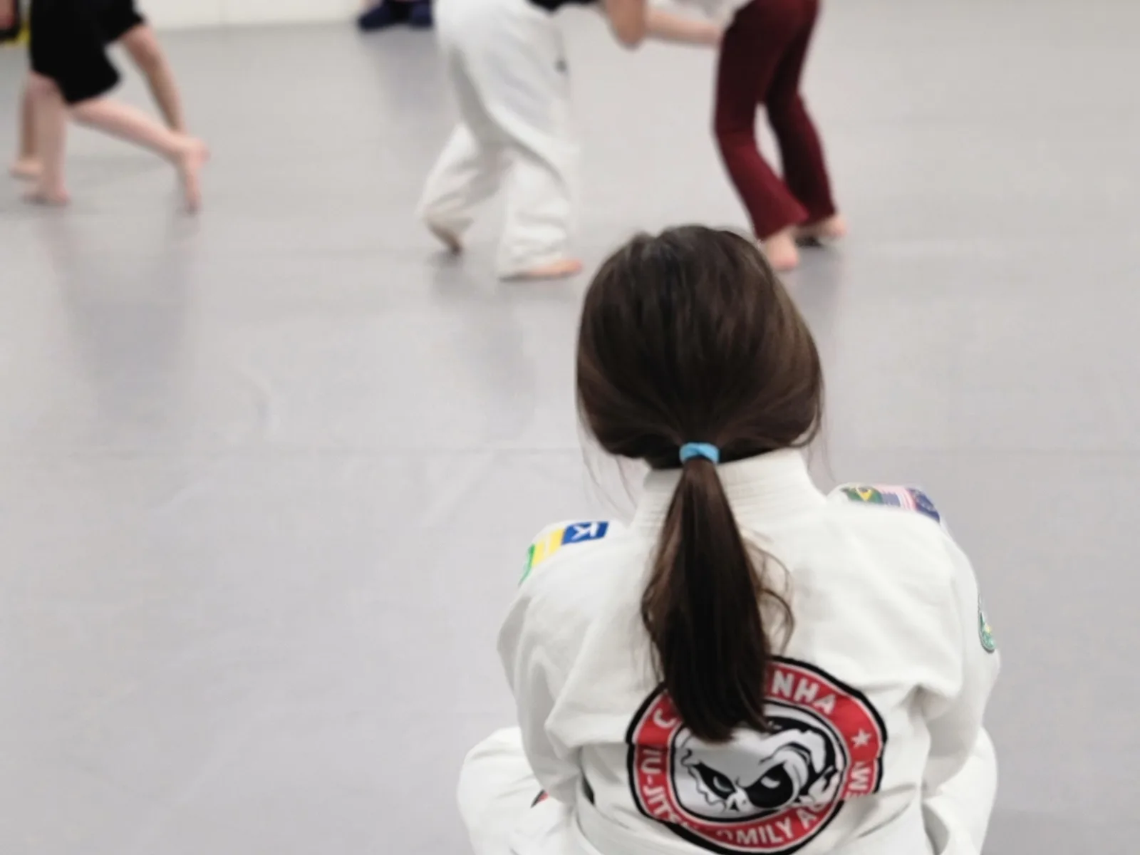 Little Warriors student focused during class at CJJF