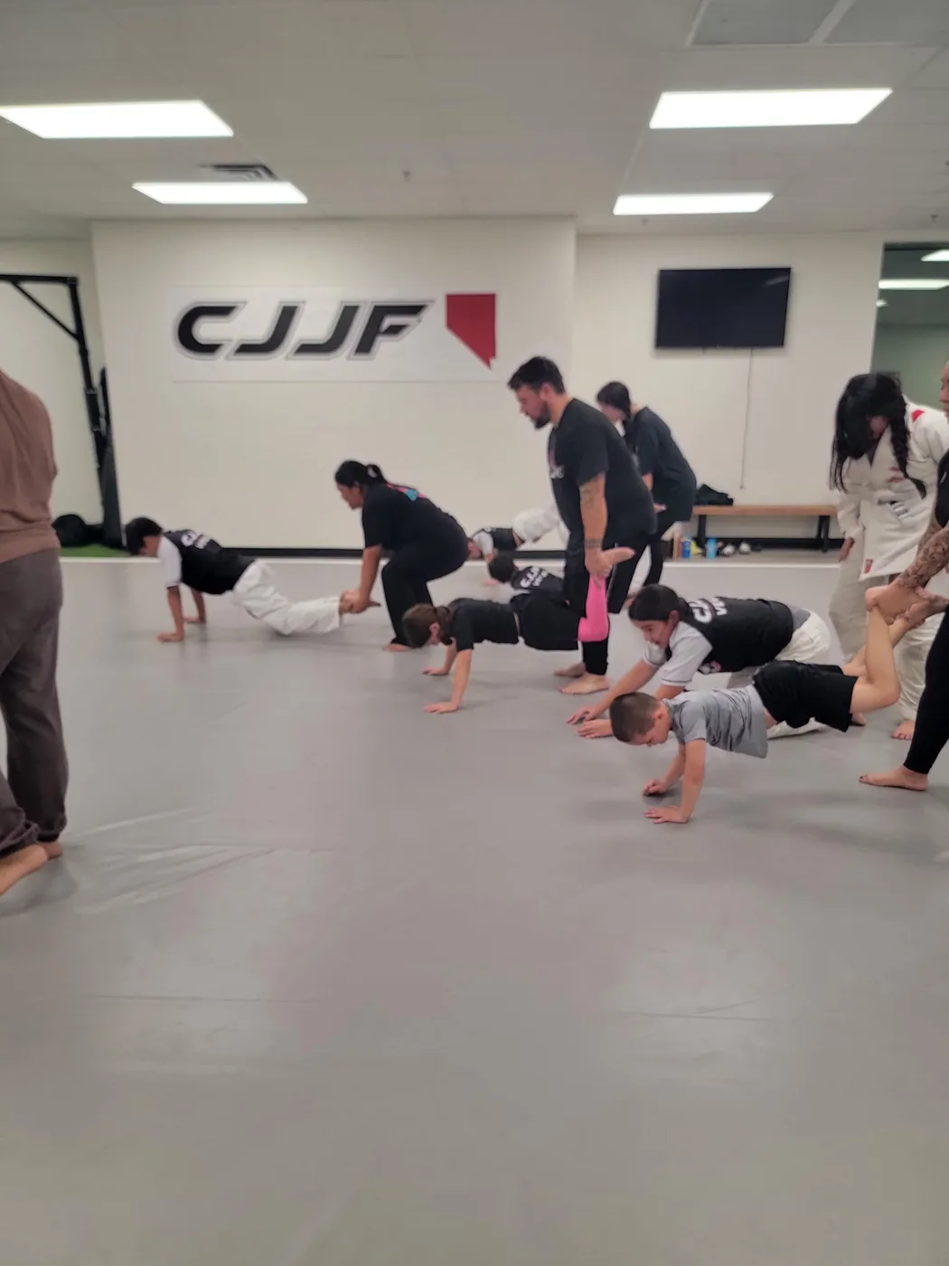 Teens training together at CJJF Las Vegas Teens Jiu-Jitsu class