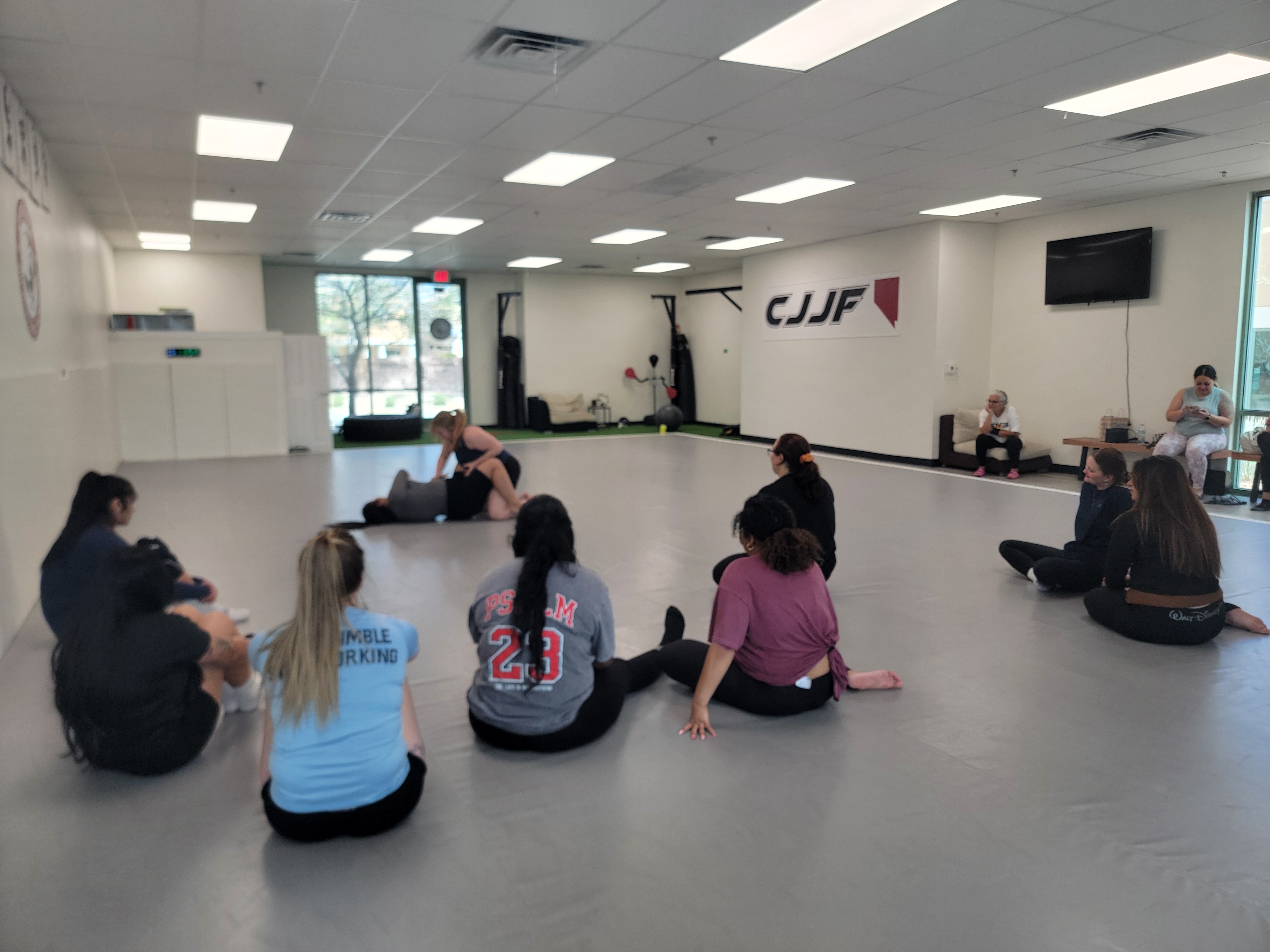 Women's Jiu-Jitsu class at CJJF Las Vegas